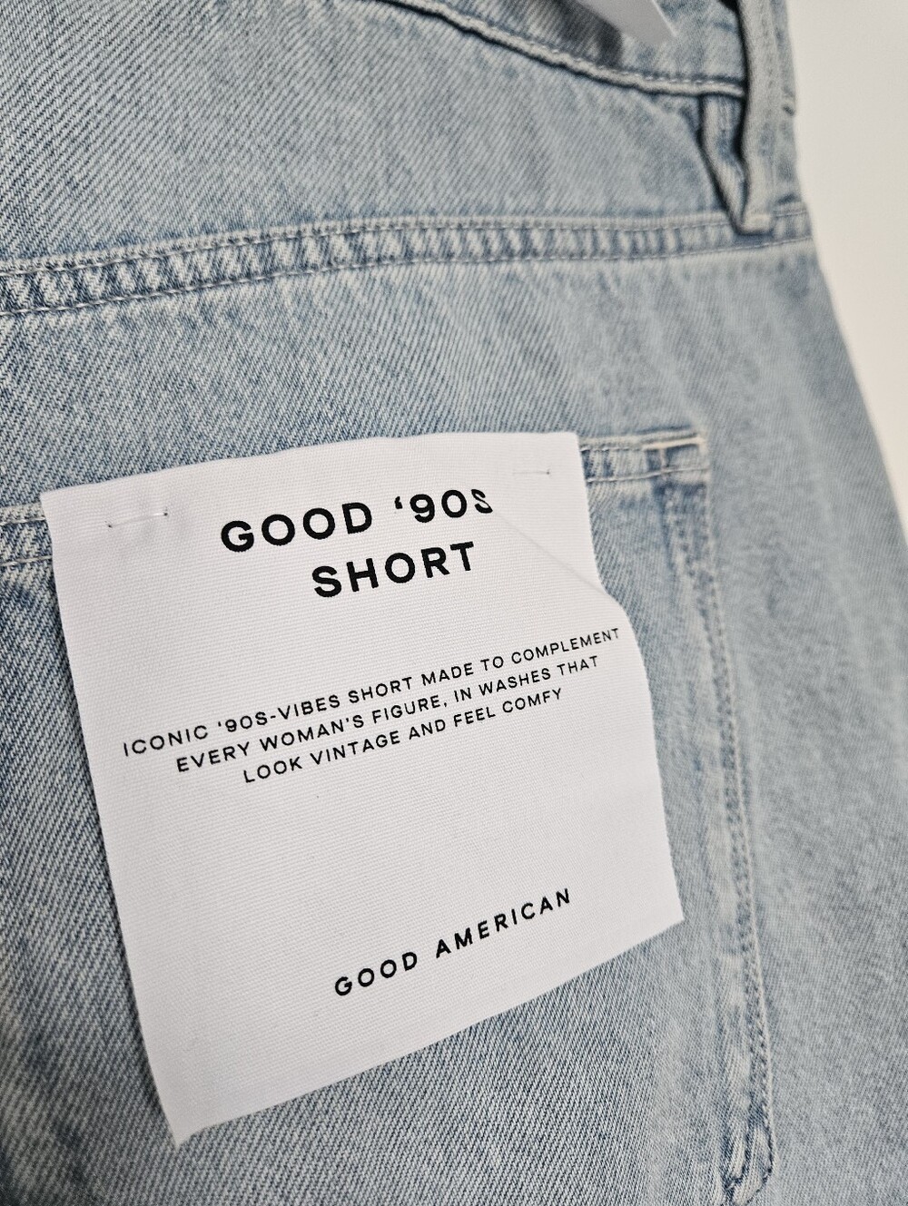 NWT Good American Size 15 Good '90s Shorts in Indigo872 $99 - Picture 11 of 12